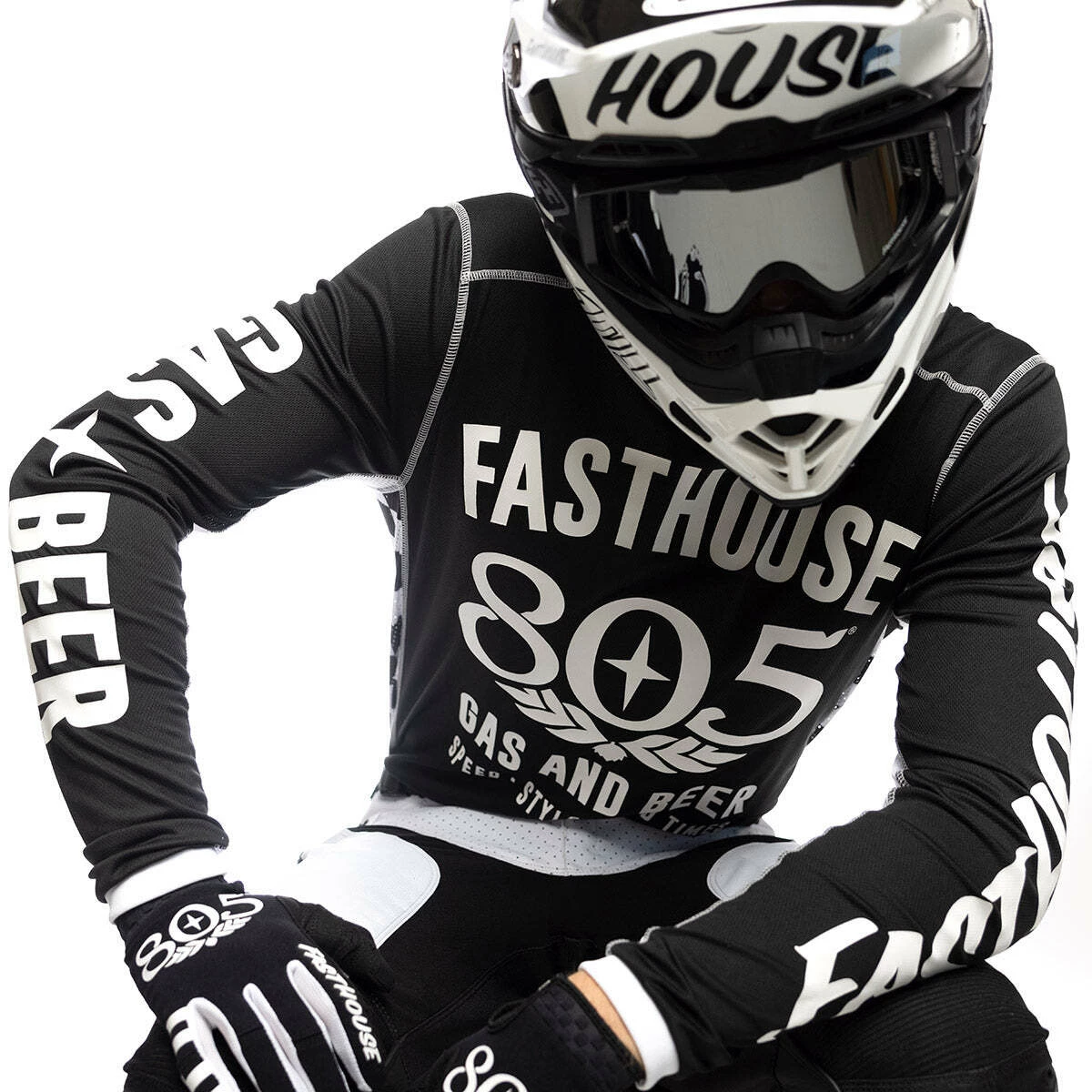 Top 10 🎁 Fasthouse Grindhouse 805 Jersey - Black - S ✨ - Image 3