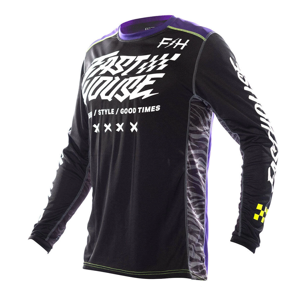 Cheapest 😍 Fasthouse Grindhouse Rufio Jersey - Black/Purple - S 🛒