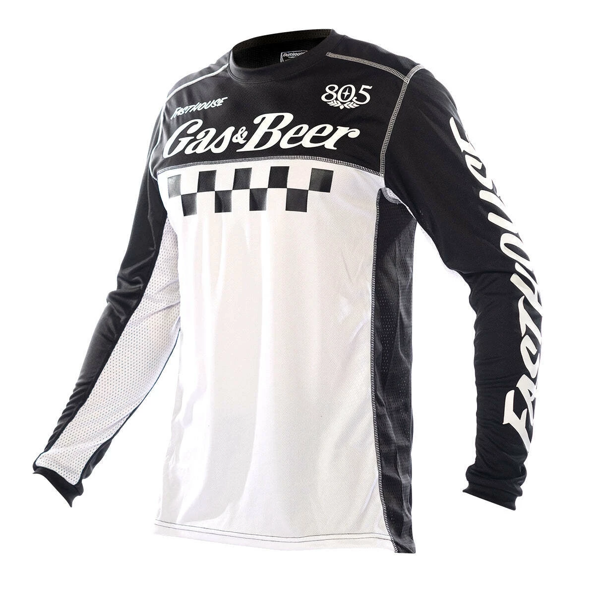 Best Sale 🛒 Fasthouse 805 Grindhouse Tavern Jersey - Black/White - S 😀