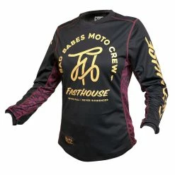 Best deal ๐ Fasthouse Grindhouse Golden Script ๐ฉ Womens Jersey - Black - S ๐คฉ