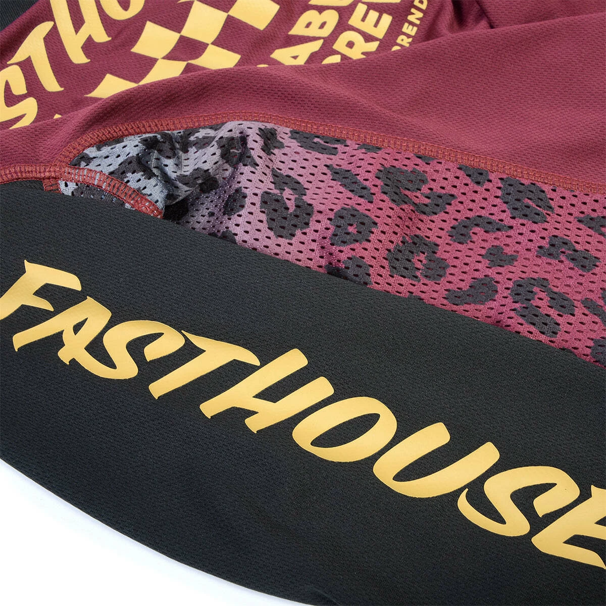 Promo π Fasthouse Grindhouse Golden Crew Youth π§ Girls Jersey - Maroon - S π― - Image 5