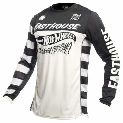 Cheap 👏 Fasthouse Grindhouse Hot Wheels Jersey - Black/White - S 🎁