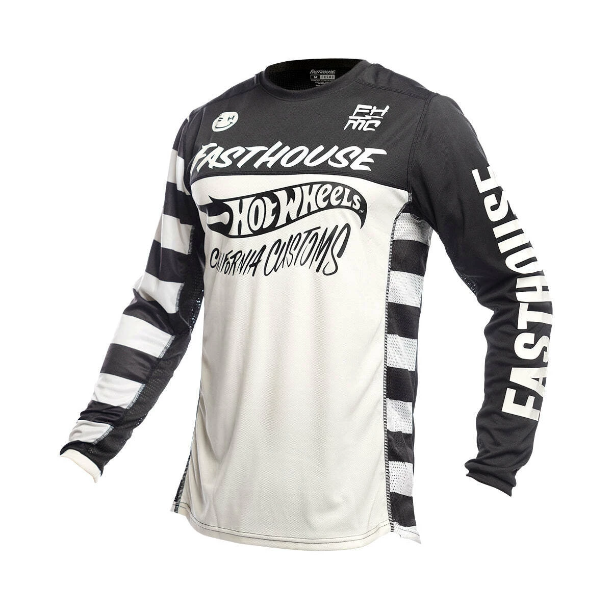 Hot Sale 🛒 Fasthouse Grindhouse Hot Wheels Youth Jersey - Black/White - XS 👏