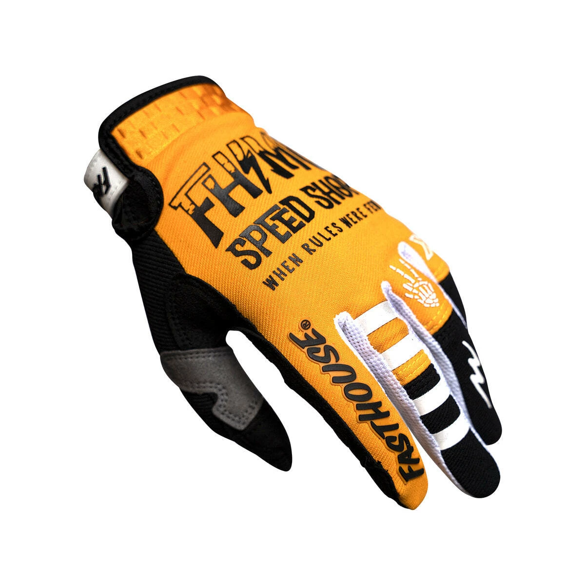Buy ๐ Fasthouse Speed Style Brute Youth Gloves - Black/Amber - S ๐ - Image 2