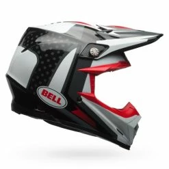 Hot Sale 💯 Bell Moto-9 Flex Vice Black White Red Helmet 😉