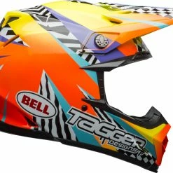 Best Sale 😉 Bell Moto-9 MIPS Tagger Breakout Helmet - Orange/Yellow - M 🎁
