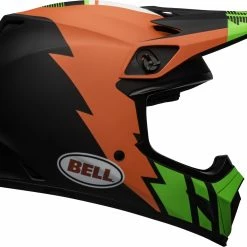 Best Sale 🔔 Bell MX-9 MIPS Strike Matte Black Orange Green Helmet - Black - X-Large - Adult ✨