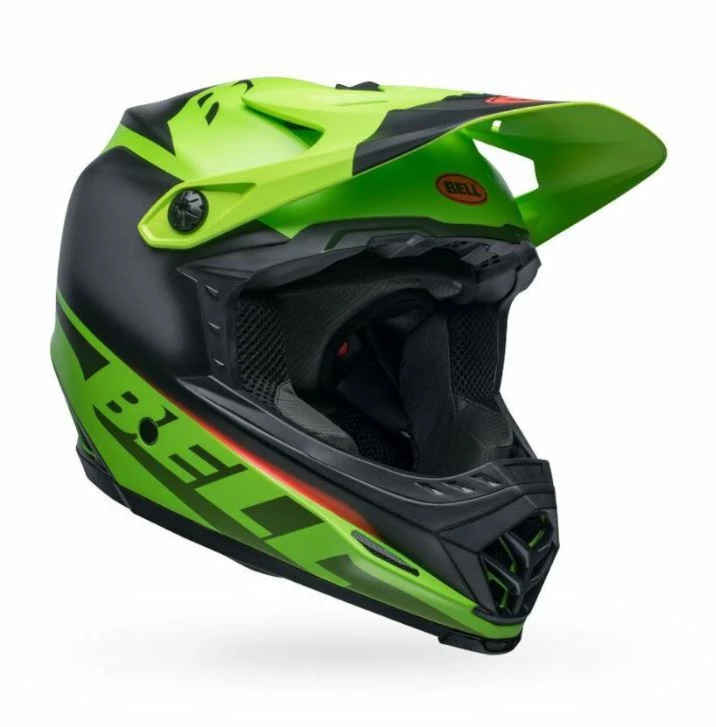 Hot Sale ๐ Bell Moto-9 MIPS Youth Glory Matte Green Black Orange Helmet - Unisex - Small/Medium - Youth - Green/Black ๐ฅ - Image 5