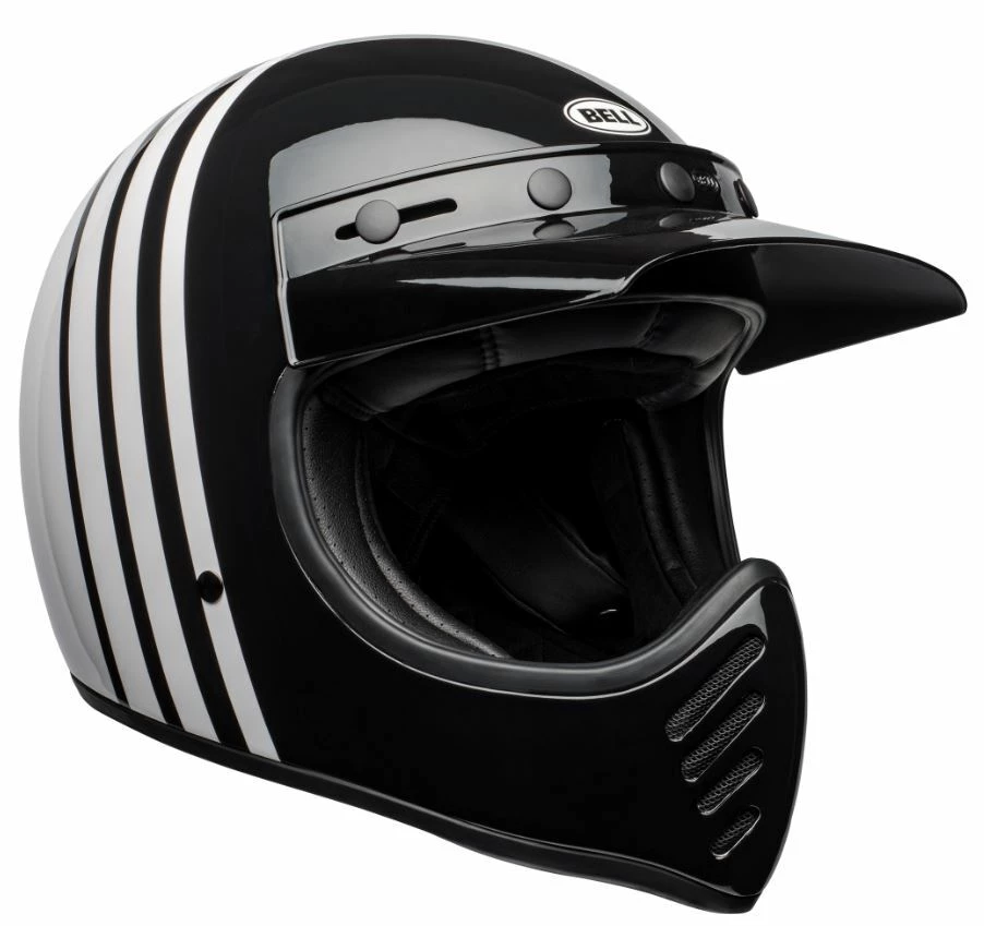 New ❤️ Bell Moto-3 Reverb White Black Helmet 😉 - Image 2