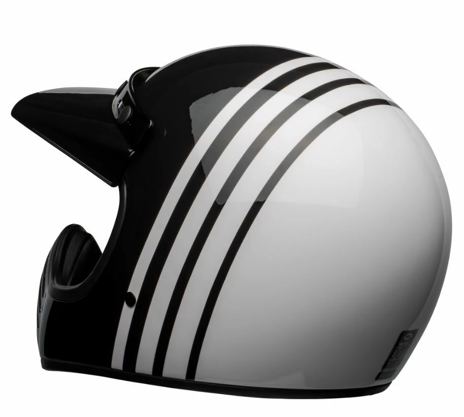 New ❤️ Bell Moto-3 Reverb White Black Helmet 😉 - Image 3