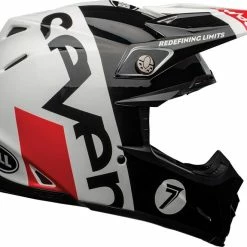 Discount 😉 Bell Moto-9 Flex Special Edition Seven Galaxy Black White Red Helmet - Unisex - Medium - Adult - Black/White/Red 🎁