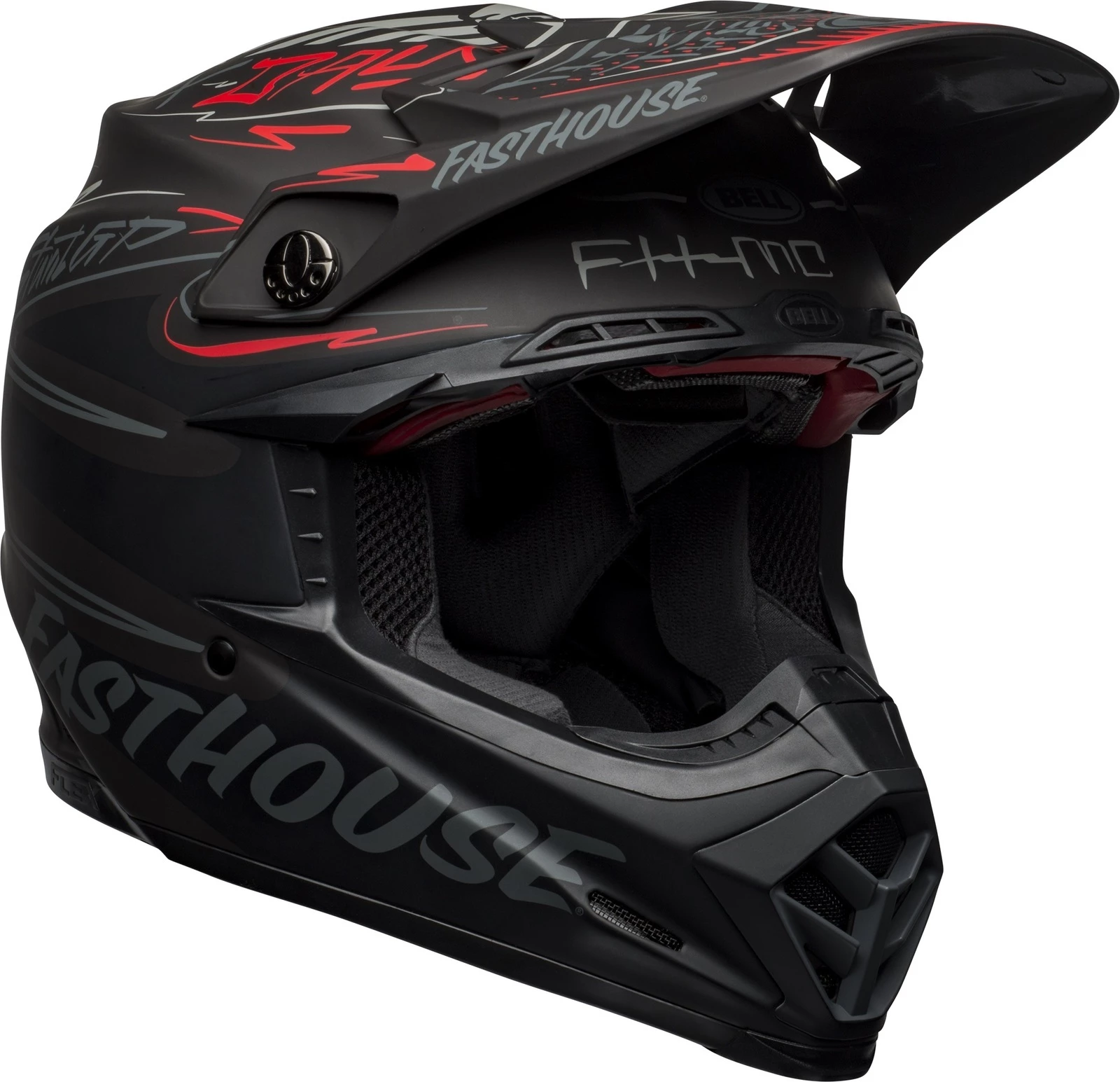 Top 10 ✨ Bell Moto-9 Flex Fasthouse DITD Matte Black Gloss Red Helmet - Unisex - Large - Adult - Black/Red ❤️