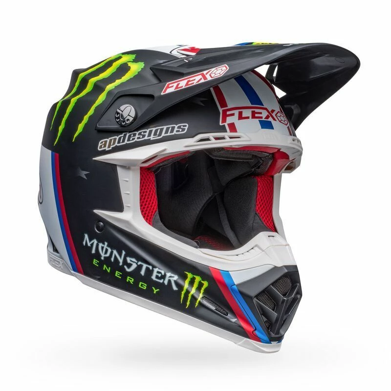 Budget β Bell Moto-9S Flex Tomac Replica 22 Matte Black White Helmet 𧨠- Image 2