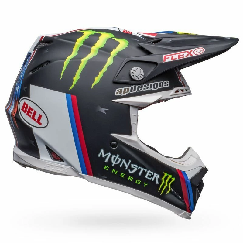 Budget β Bell Moto-9S Flex Tomac Replica 22 Matte Black White Helmet π§¨