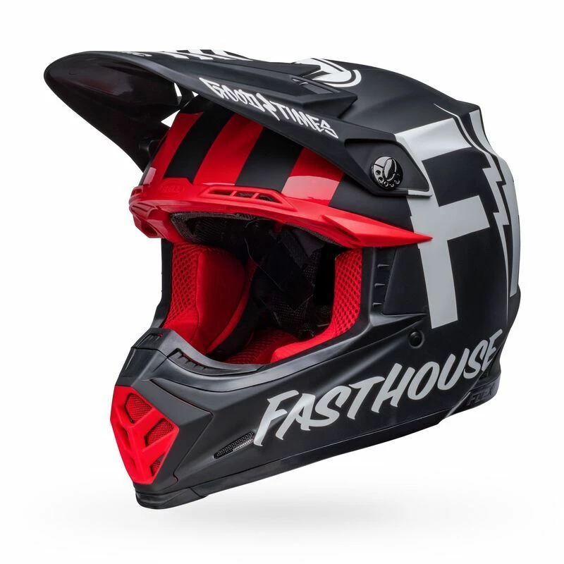 Deals π Bell Moto-9S Flex Fasthouse Tribe Black White Helmet - Unisex - Small - Adult - Black/White β¨ - Image 4