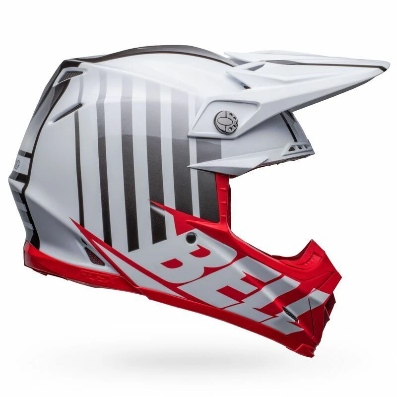 Brand new β€οΈ Bell Moto-9S Flex Sprint White Red Helmet π€©