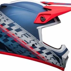 Promo ๐ Bell 2023 MX-9 MIPS Offset Matte Metal Blue White Helmet ๐ฅ