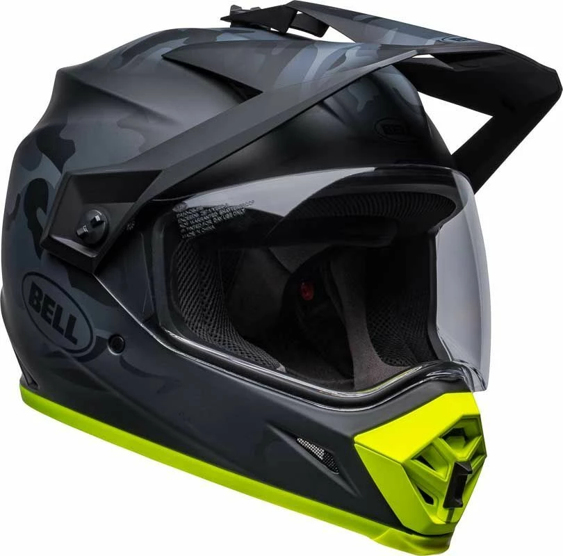 Outlet 🛒 Bell 2023 MX-9 Adventure MIPS Stealth Camo Matte Black Hi-Viz Helmet 👍 - Image 2