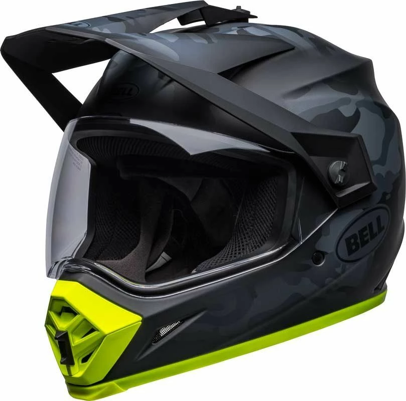 Outlet 🛒 Bell 2023 MX-9 Adventure MIPS Stealth Camo Matte Black Hi-Viz Helmet 👍 - Image 4