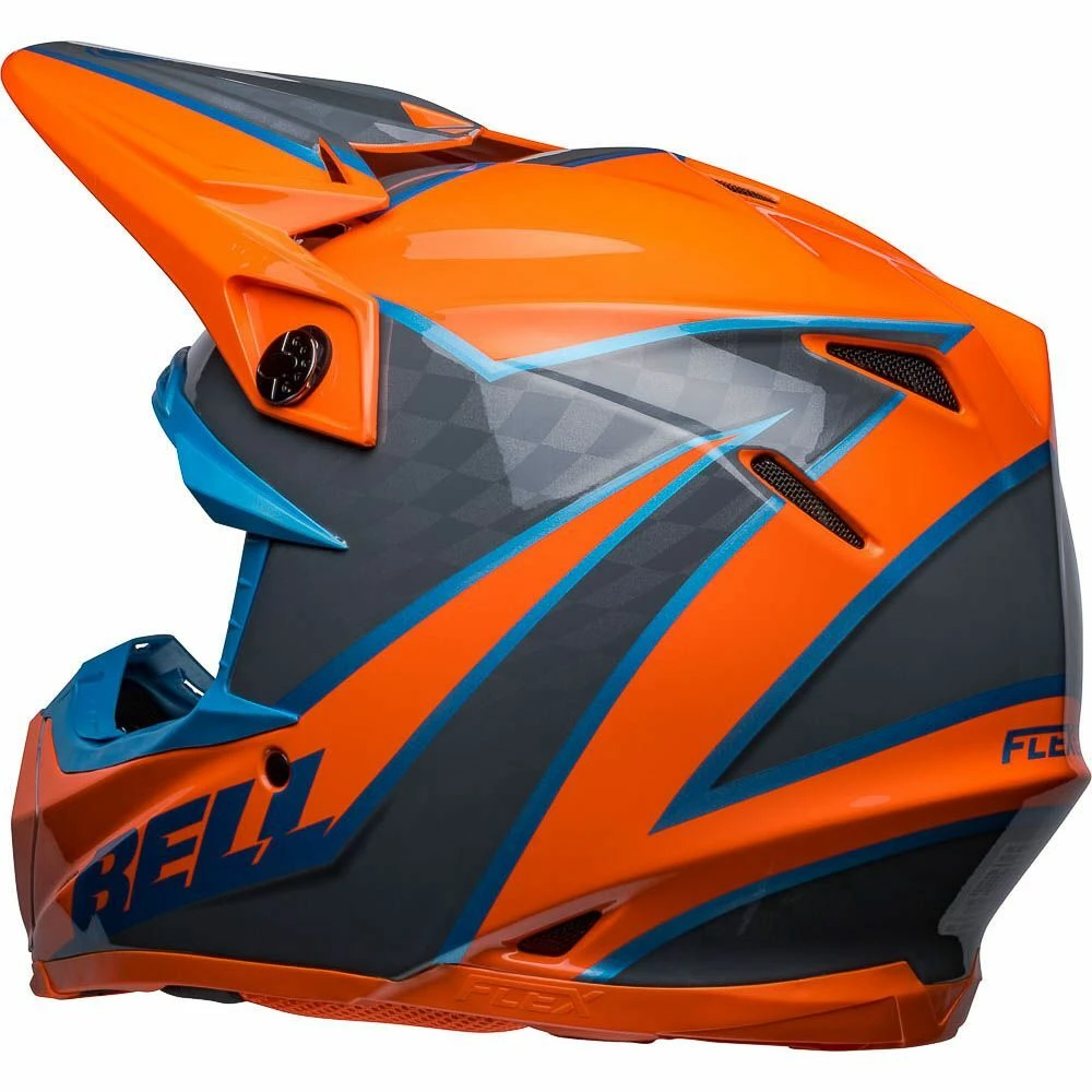 Buy ๐ Bell Moto-9S Flex Sprite Orange Grey Helmet โ - Image 2