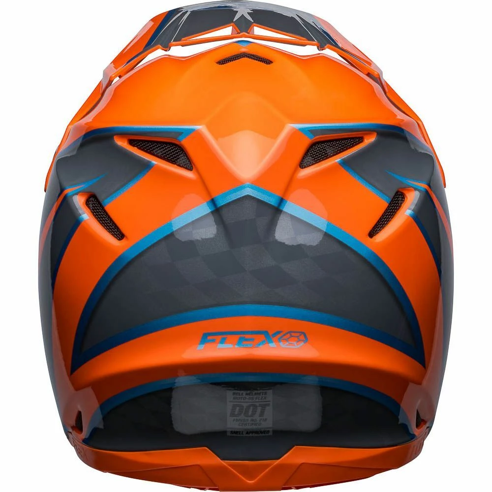 Buy ๐ Bell Moto-9S Flex Sprite Orange Grey Helmet โ - Image 3