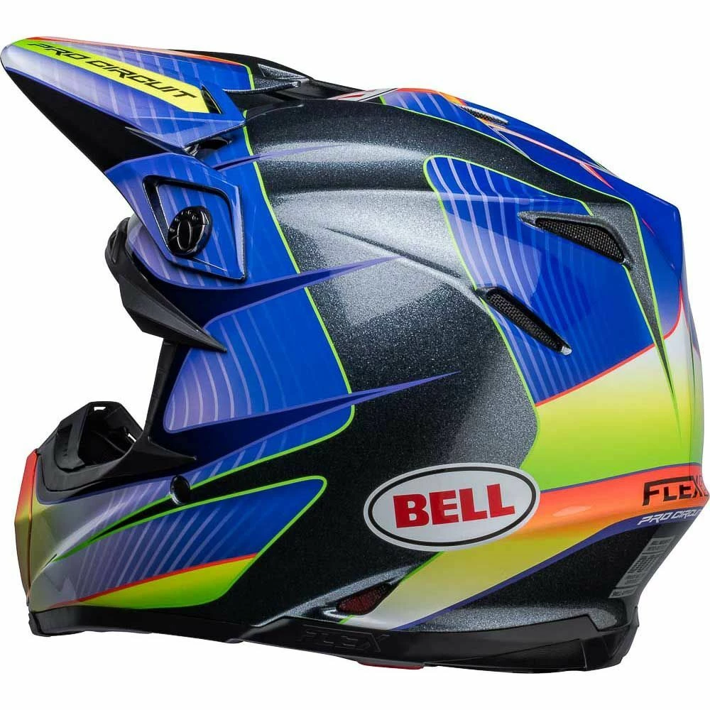 Promo ๐ Bell Moto-9S Flex Pro Circuit Silver Metallic Flake Helmet ๐ - Image 2