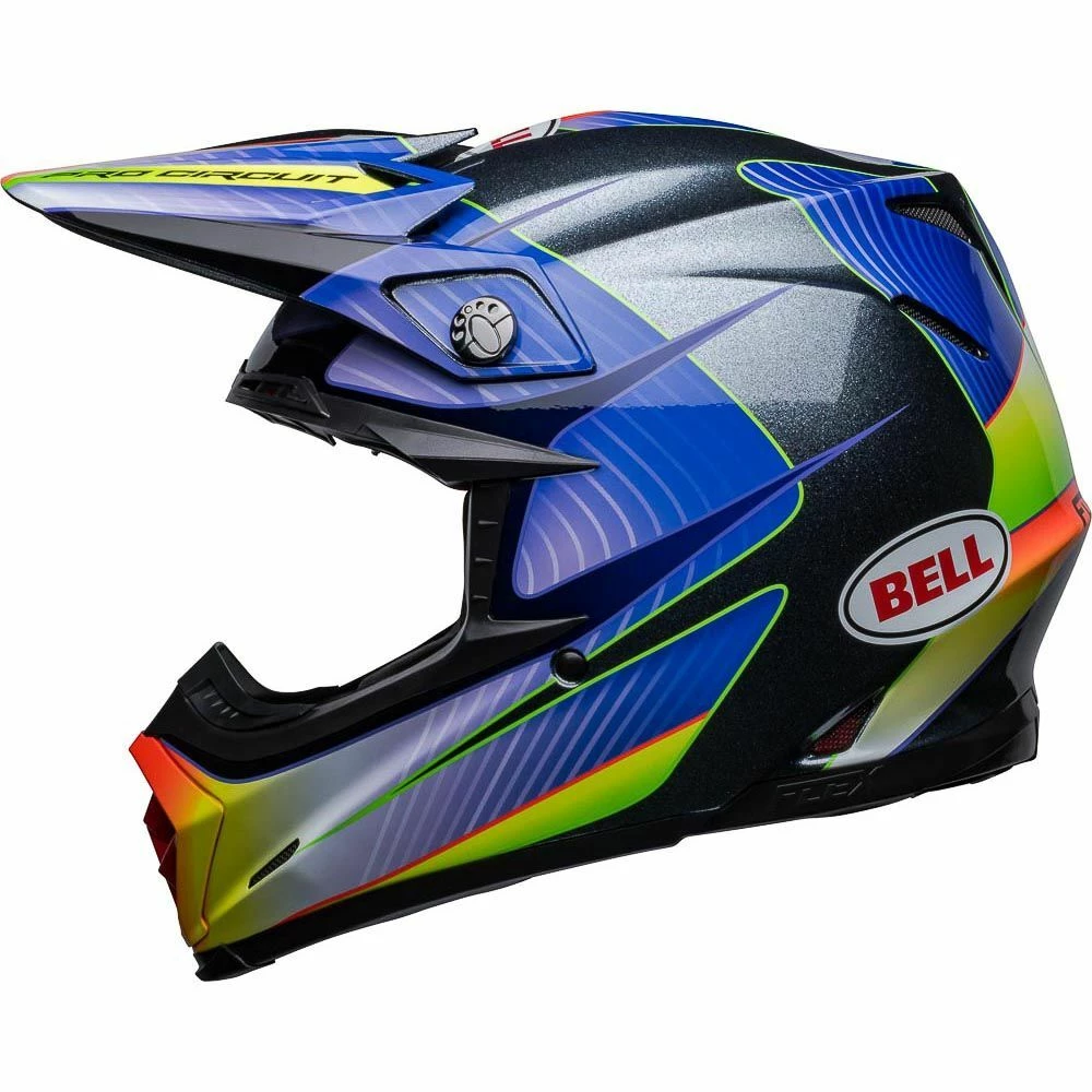 Promo ๐ Bell Moto-9S Flex Pro Circuit Silver Metallic Flake Helmet ๐