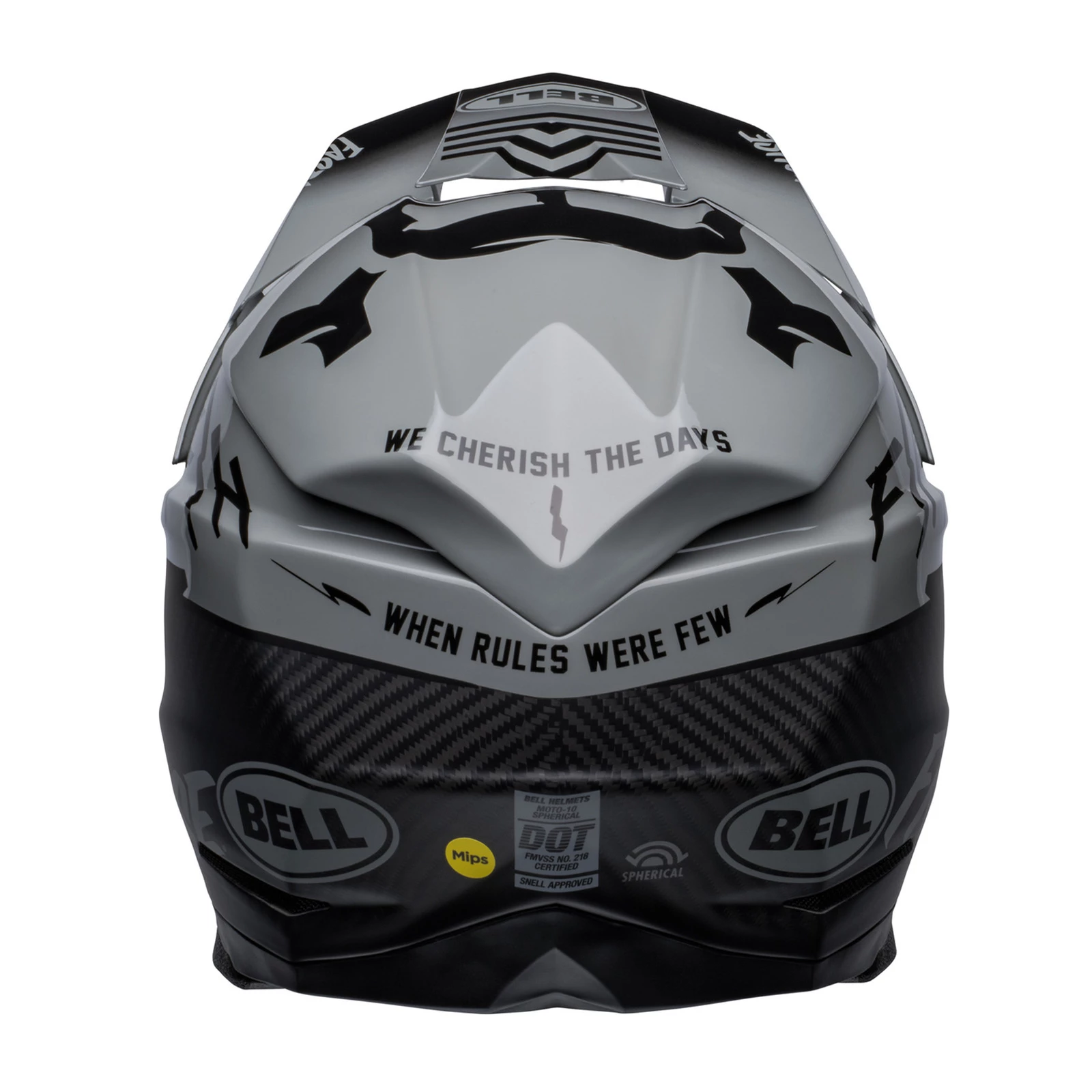 Discount π Bell Moto-10 Fasthouse BMF Helmet - Grey/Black - S π - Image 3