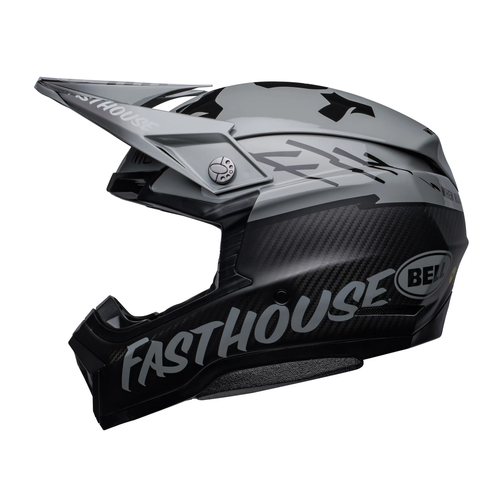 Discount π Bell Moto-10 Fasthouse BMF Helmet - Grey/Black - S π