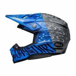 Deals ๐ Bell 23 Moto-10 Fasthouse DITD Helmet - Blue/Grey - M ๐
